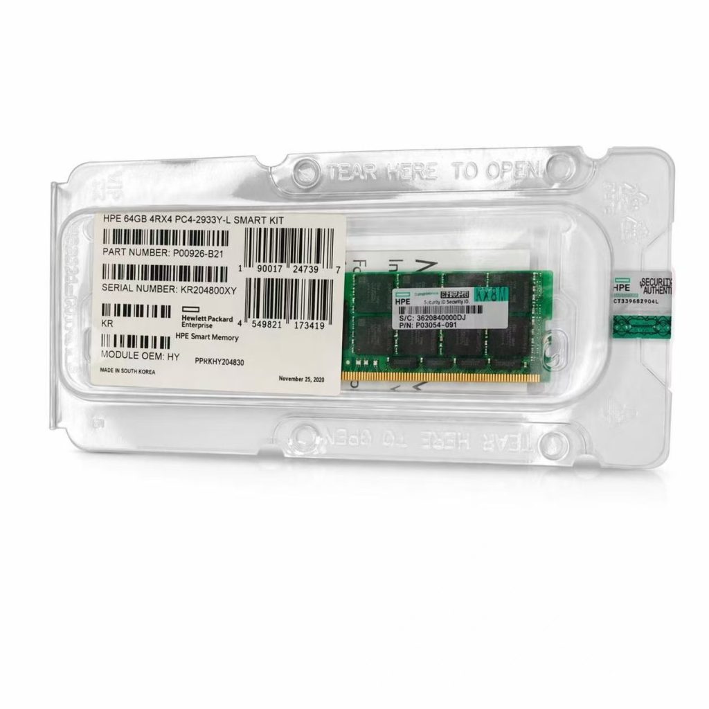 P00926-B21 64GB 4Rx4 PC4-2933Y-L Smart Memory Kit ECC Registered DIMM