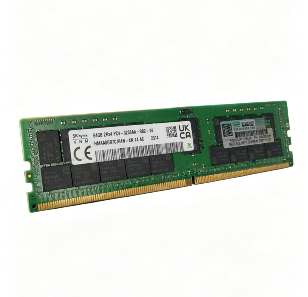 P06035-B21 64GB 2Rx4 PC4-3200AA-RB2-14 ECC RDIMM Server Memory