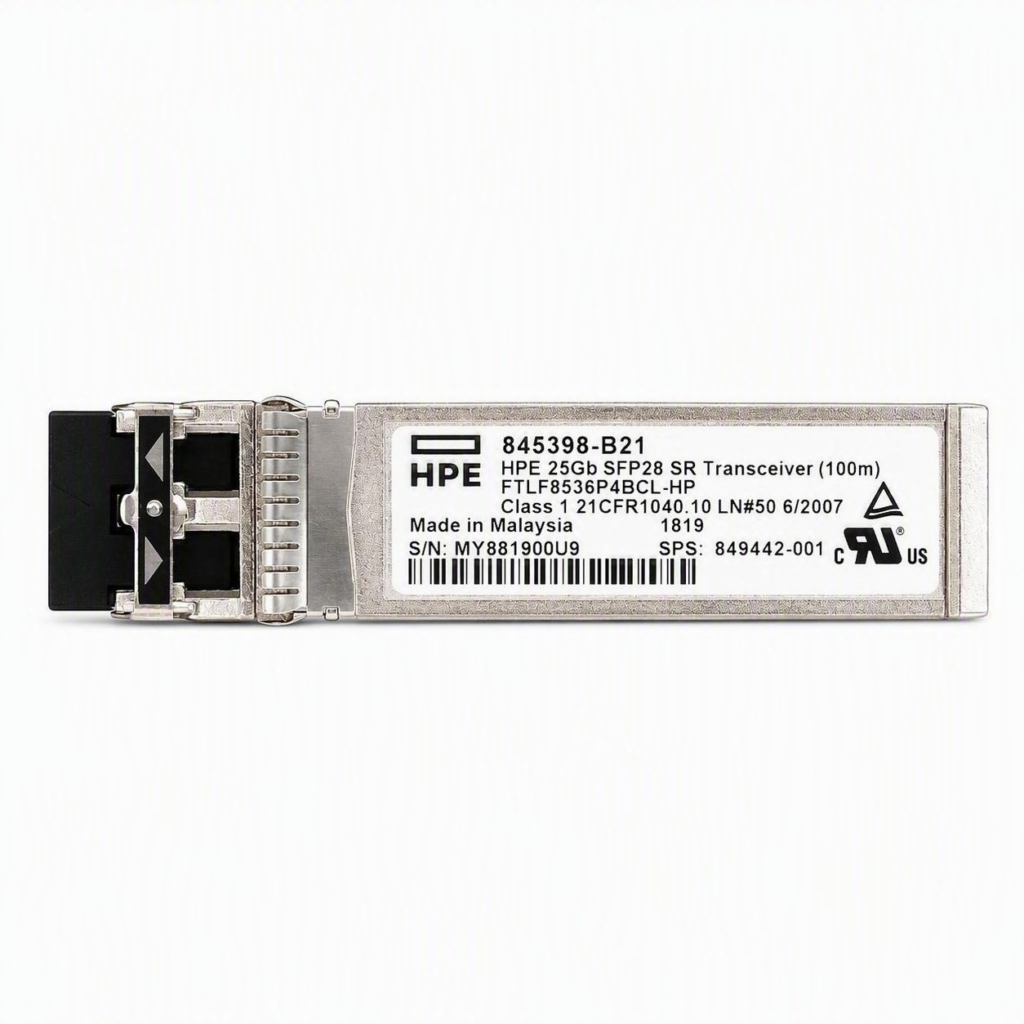HPE 845398‑B21 25GBASE‑SR SFP28 25Gb 850nm Multi‑Mode Transceiver 849442‑001