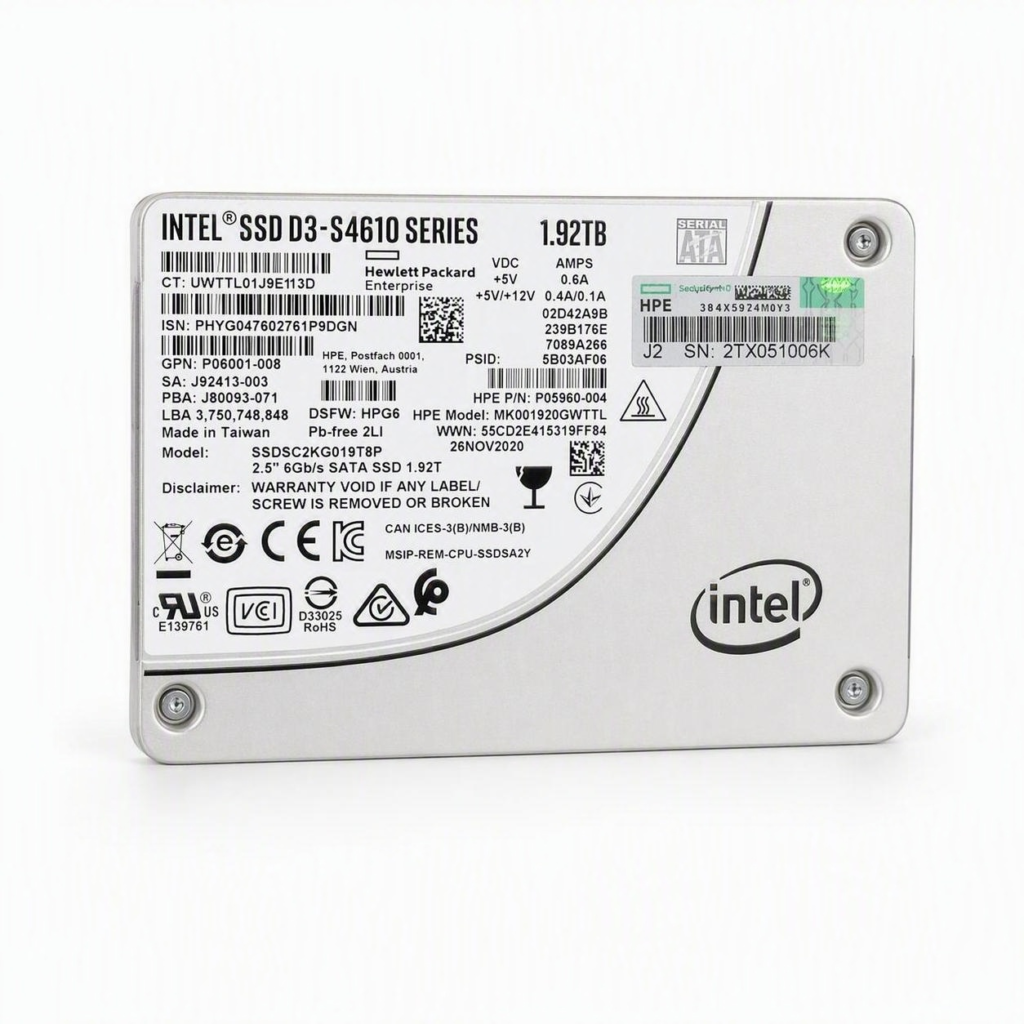 HPE Intel D3-S4610 1.92TB 2.5″ SATA 6Gb/s Enterprise SSD P05960-004