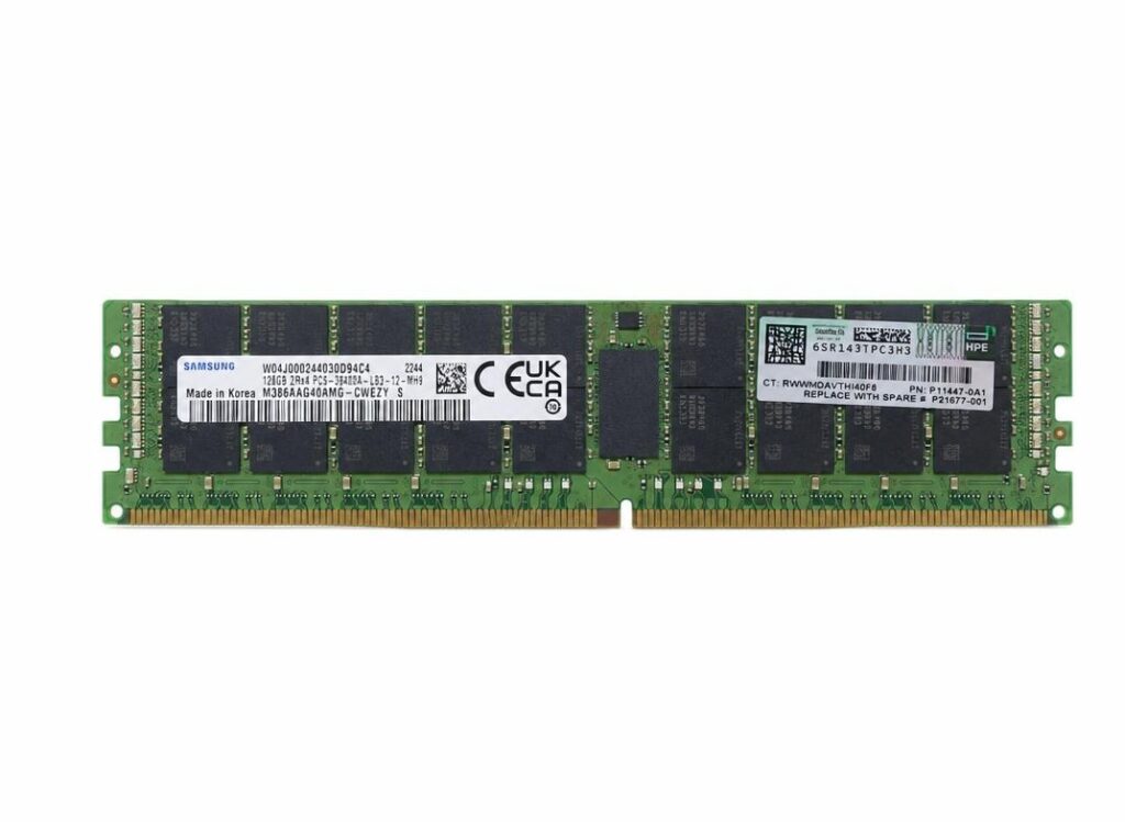HPE P43171-B21 128GB Quad Rankx4 DDR4-3200 Load Reduced Smart Memory Kit