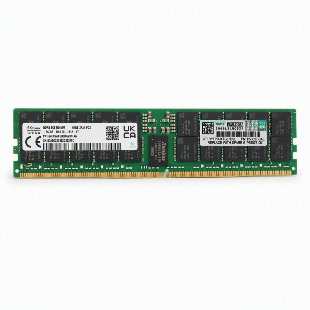 HPE P64707-B21 64GB DDR5-5600 ECC Registered RDIMM 2×4 PC5-5600B-R Smart Memory Kit