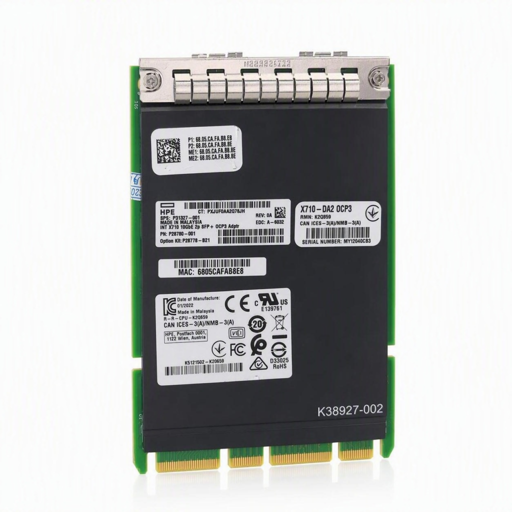 HPE Intel X710-DA2 OCP3 Dual Port 10GbE SFP+ Network Adapter P28778-B21