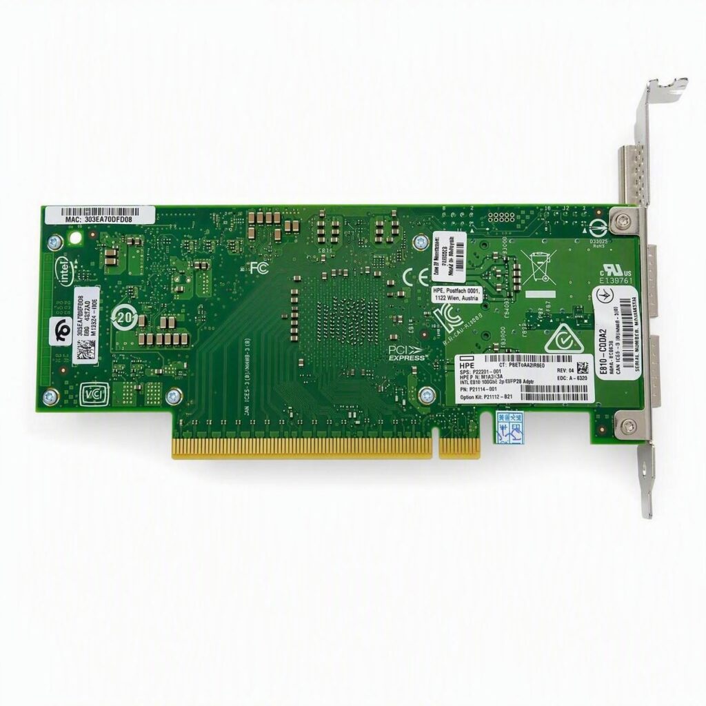 HPE Intel E810-CQDA2 100GbE Dual QSFP28 Network Adapter P21112-B21